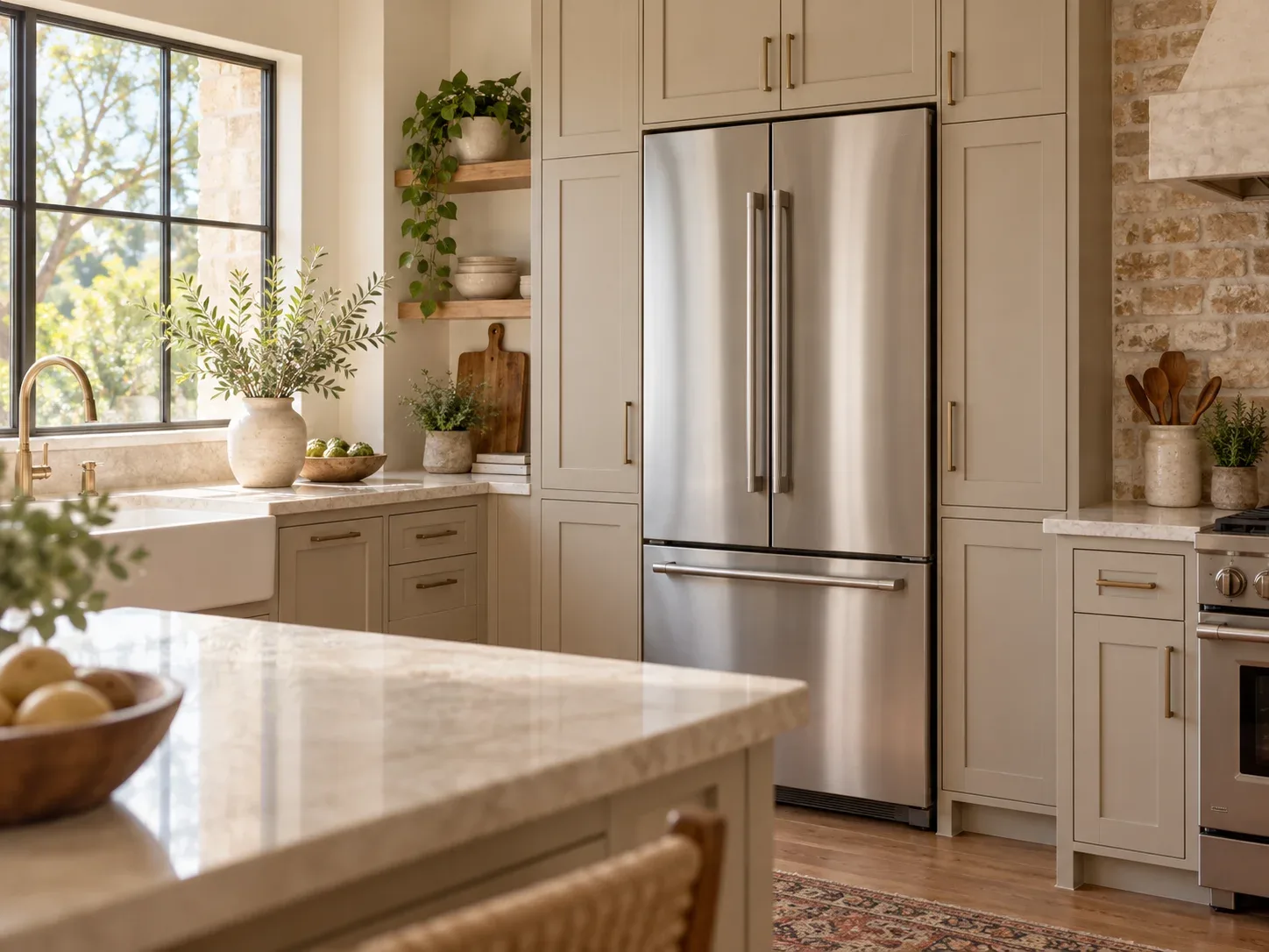 Refrigerator repair in a Pflugerville, Texas kitchen